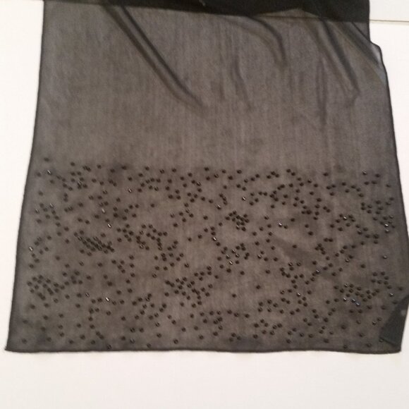 Ladies beaded sheer shawl/wrap - Picture 2 of 2